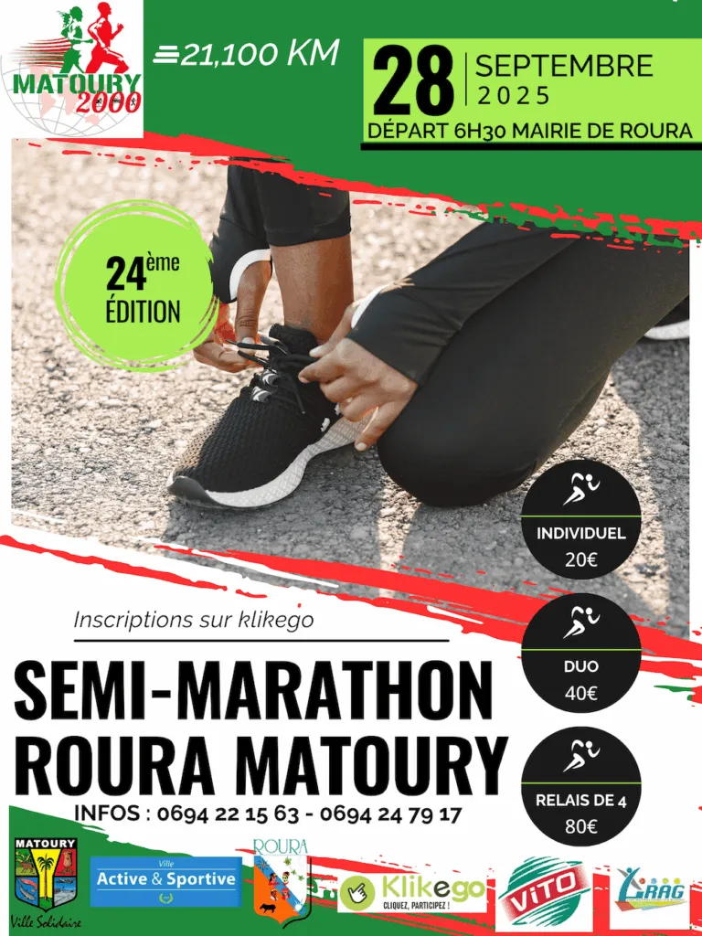 Semi Marathon Roura Matoury 2025 Inscription Résultats