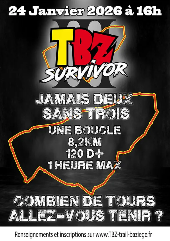 Trail de Baziège Survivor 2026 Inscription Résultats