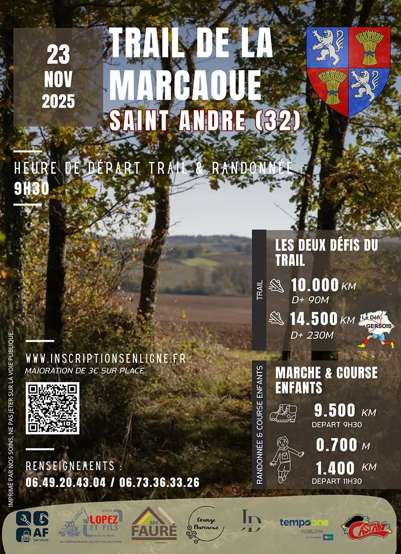 Trail de la Marcaoue 2025 Inscription Résultats