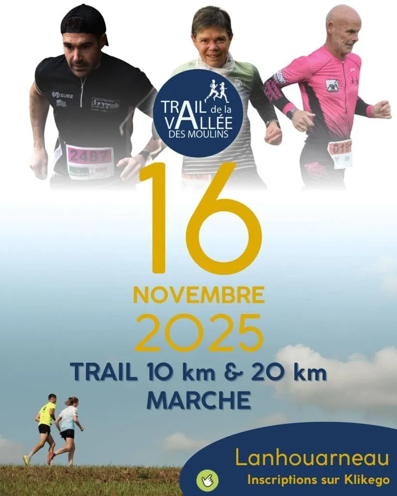 Trail de la vallée des moulins – Lanhouarneau 2022 Inscription Résultats