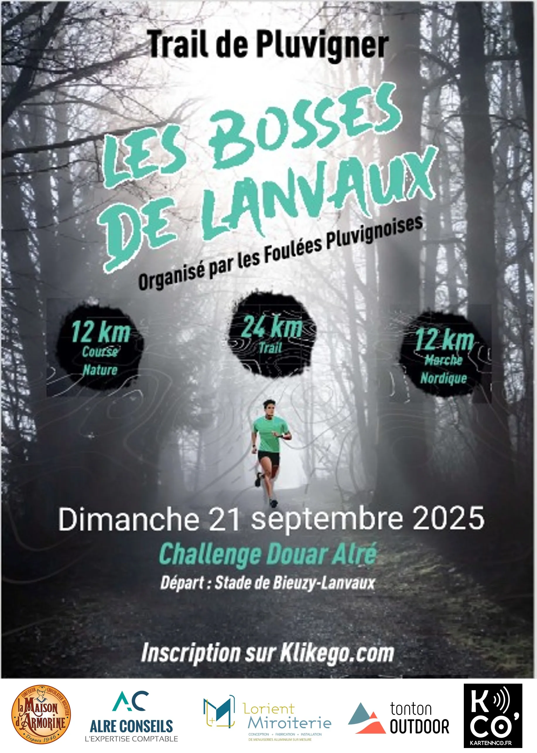 Trail de Pluvigner Les Bosses de Lanvaux 2026 Inscription Résultats