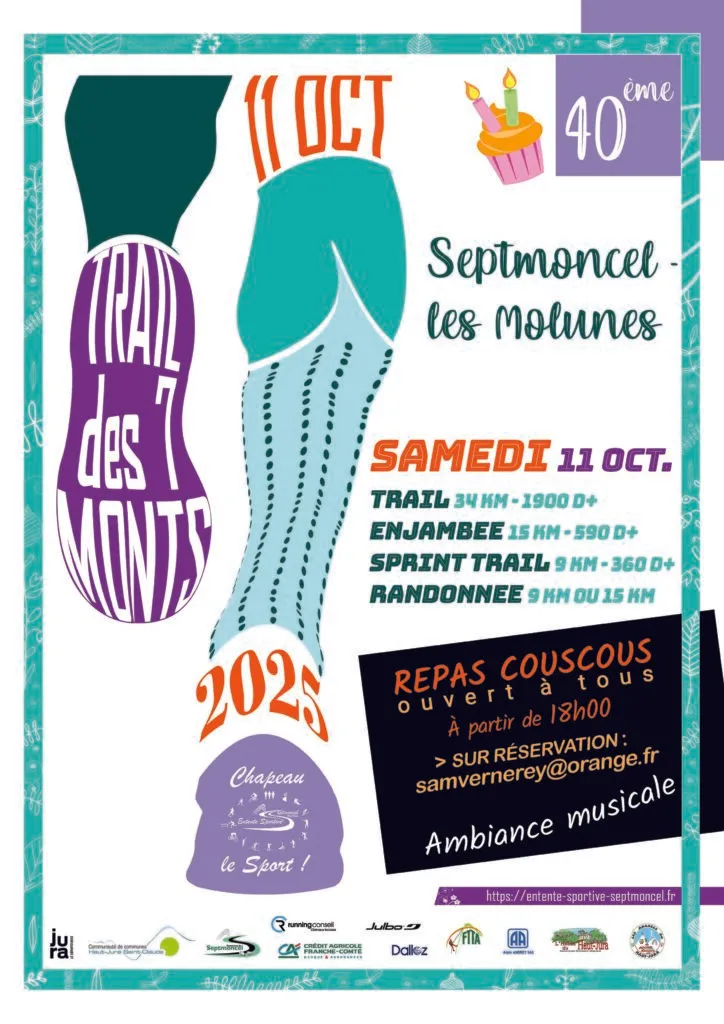Trail des 7 monts – Septmoncel 2025 Inscription Résultats