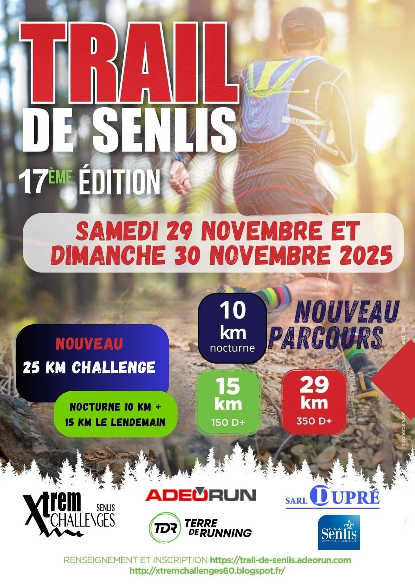 Trail de Senlis 2025 Inscription Résultats