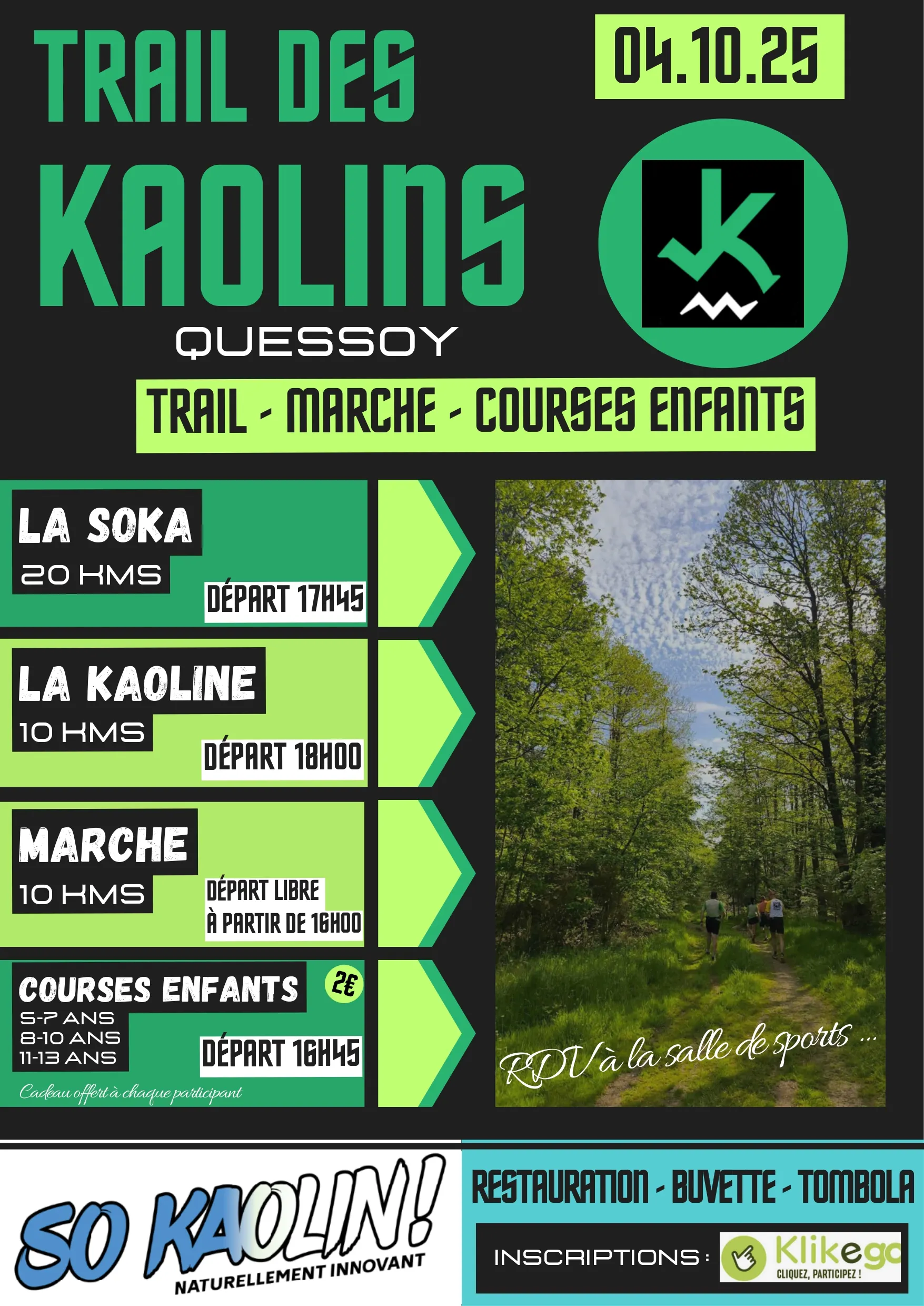 Trail des Kaolins 2025 Inscription Résultats