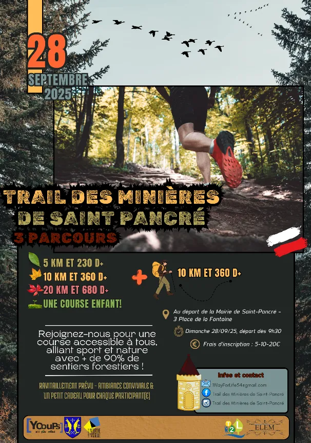 Trail des Minières de Saint-Pancré 2025 Inscription Résultats