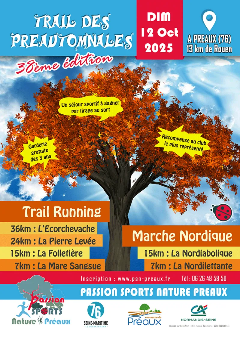 Trail des Préautomnales 2025 Inscription Résultats