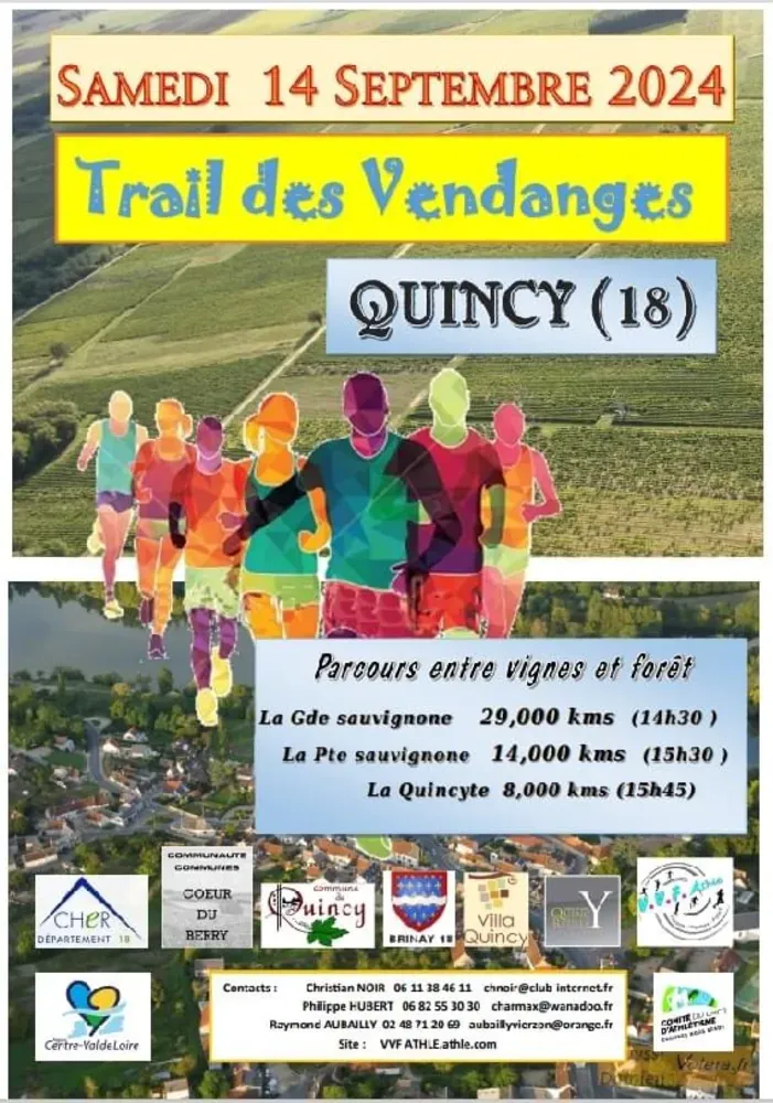 Trail des Vendanges de Quincy 2025 Inscription Résultats