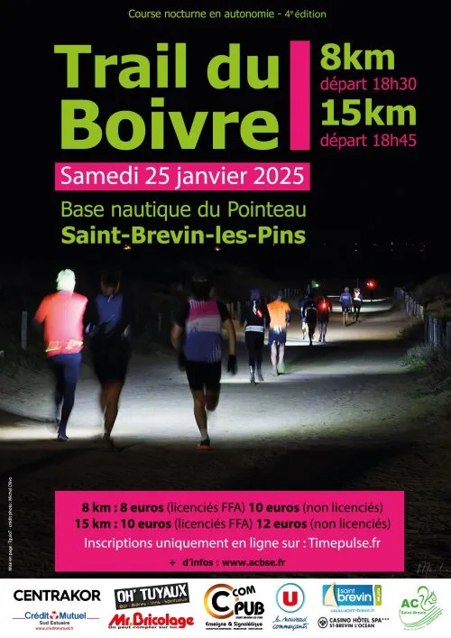Trail du Boivre entre Terre et Mer 2026 Inscription Résultats