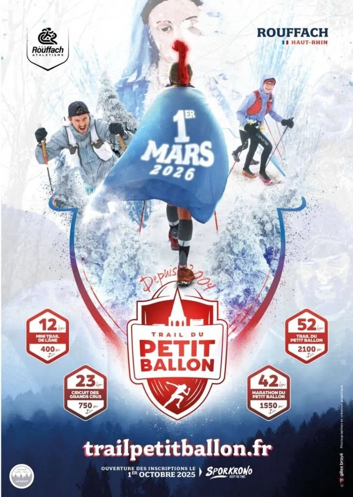 Trail du Petit Ballon et circuit des Grands Crus 2026 Inscription Résultats