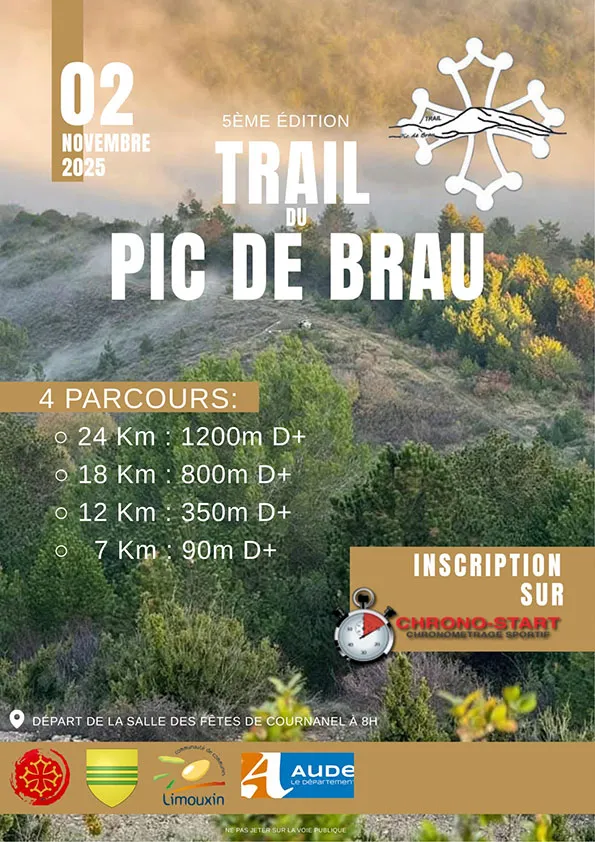Trail du Pic de Brau 2025 Inscription Résultats