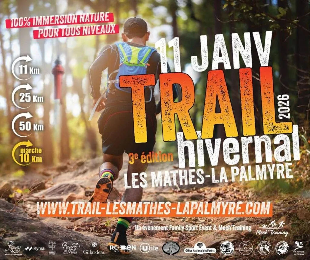 Trail Hivernal les Mathes la Palmyre 2026 Inscription Résultats
