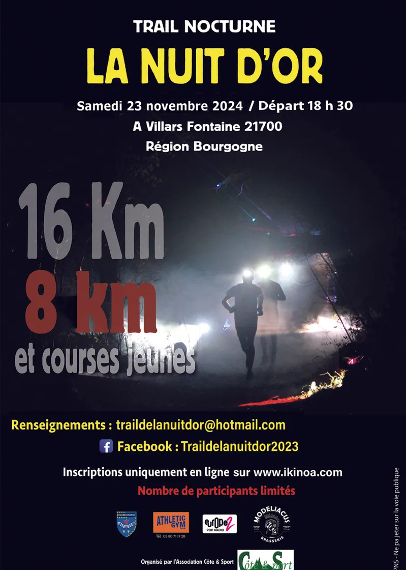 Trail La Nuit d’Or 2025 Inscription Résultats