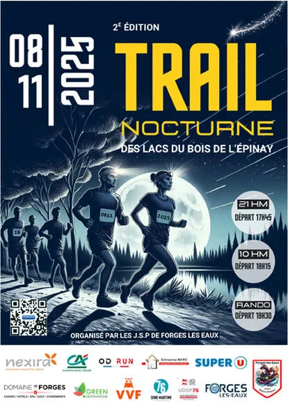 Trail nocturne des Lacs du Bois de l’Epinay 2025 Inscription Résultats