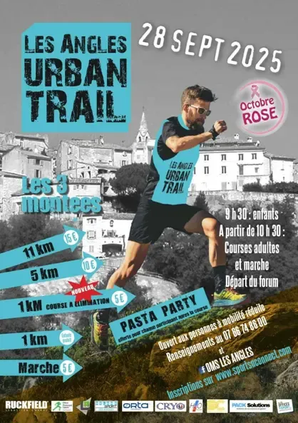 Urban trail les Angles 2025 Inscription Résultats