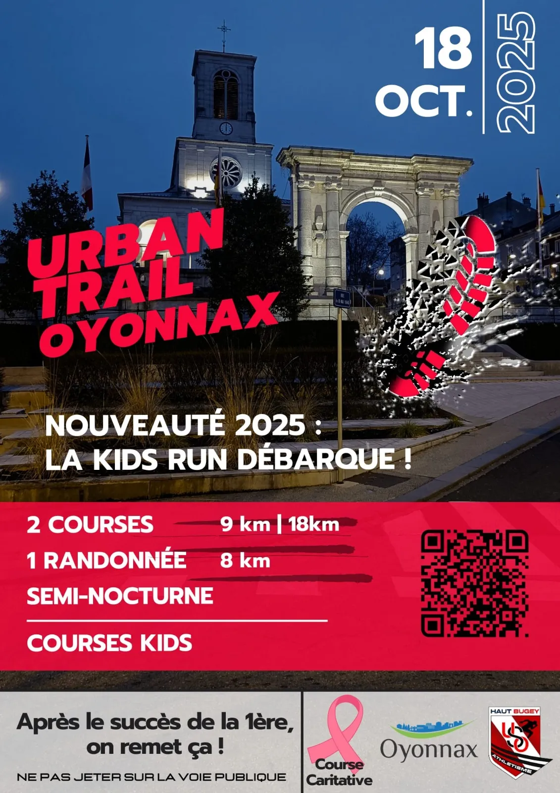 Urban trail Oyonnax 2025 Inscription Résultats