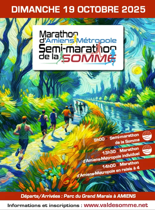 100 km de la Somme & Marathon d’Amiens Métropole 2025 Inscription Résultats