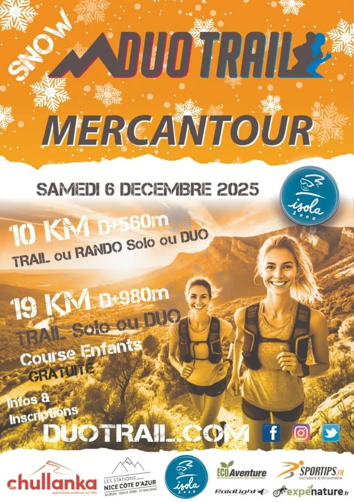 Duo trail Isola 2000 hiver 2025 Inscription Résultats