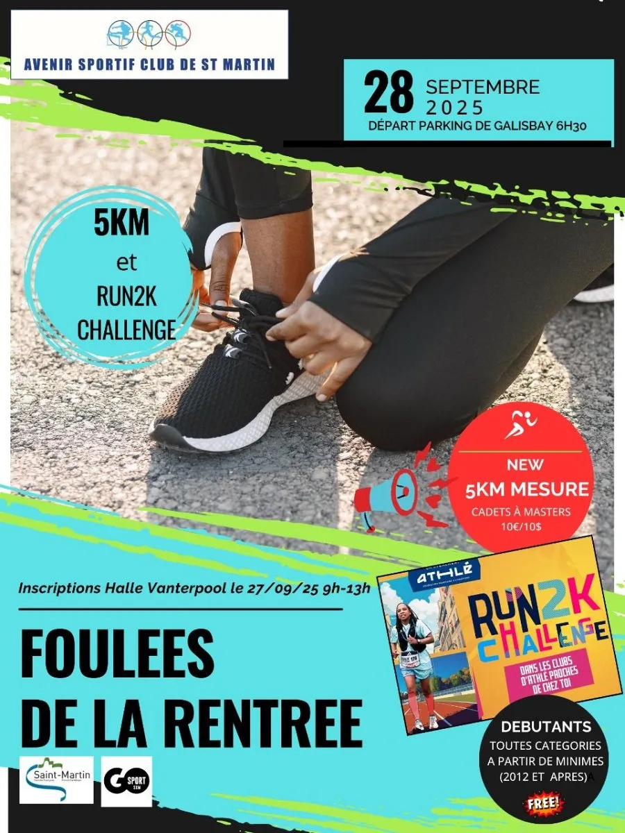 Foulées De La Rentrée Saint Martin 2026 Guide Inscription Résultats