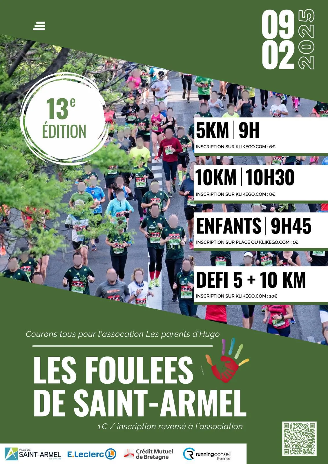 Foulées de Saint Armel 2026 Inscription Résultats