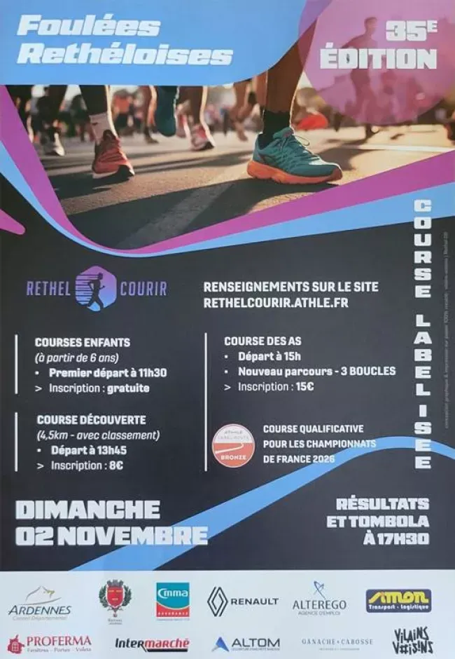 Foulées Rethéloises 2025 Inscription Résultats