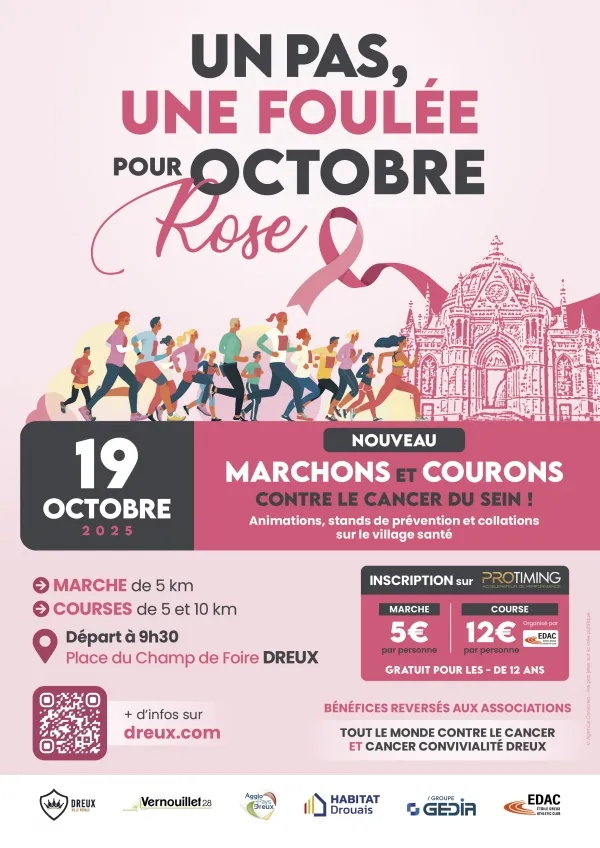 Foulées Roses Dreux 2025 Inscription Résultats