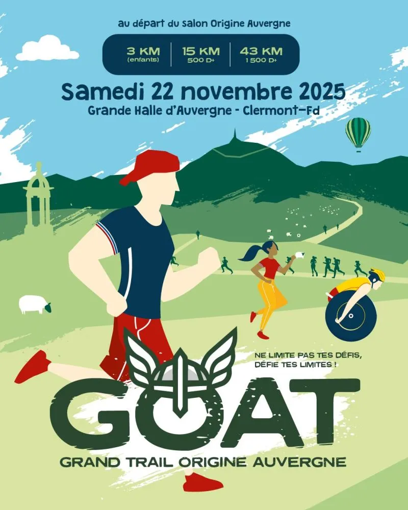Grand Origine Auvergne Trail GOAT 2025 Inscription Résultats