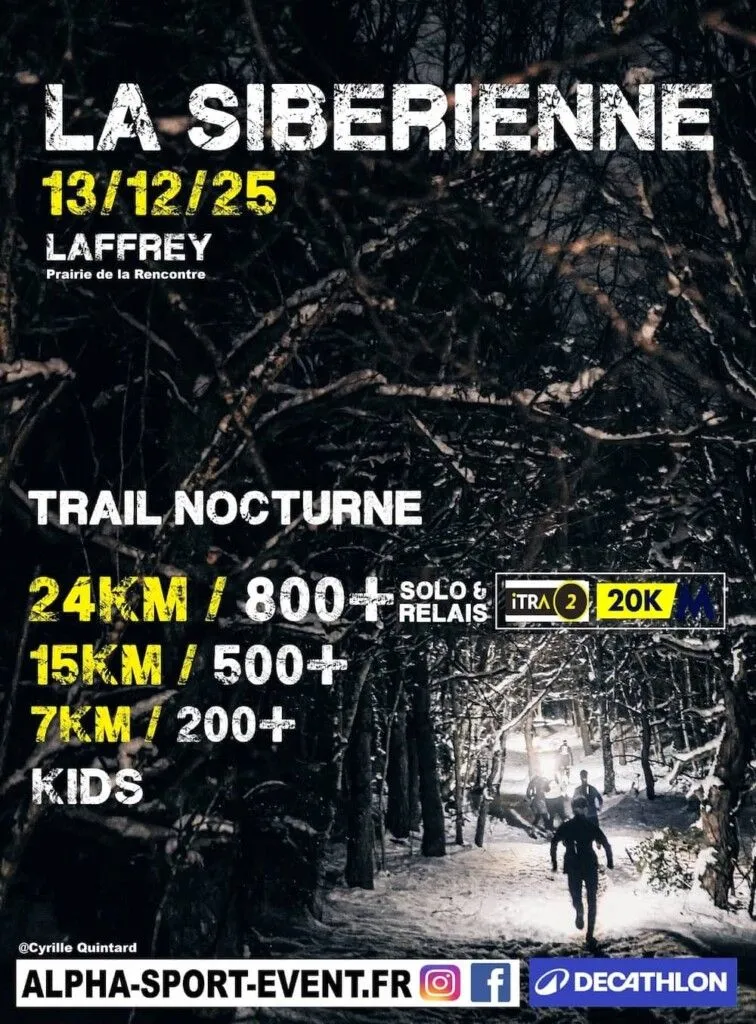La Sibérienne Laffrey 2025 Inscription Résultats