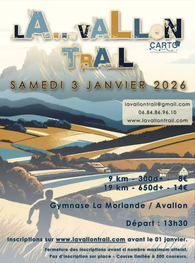La Vallon trail 2026 Inscription Résultats