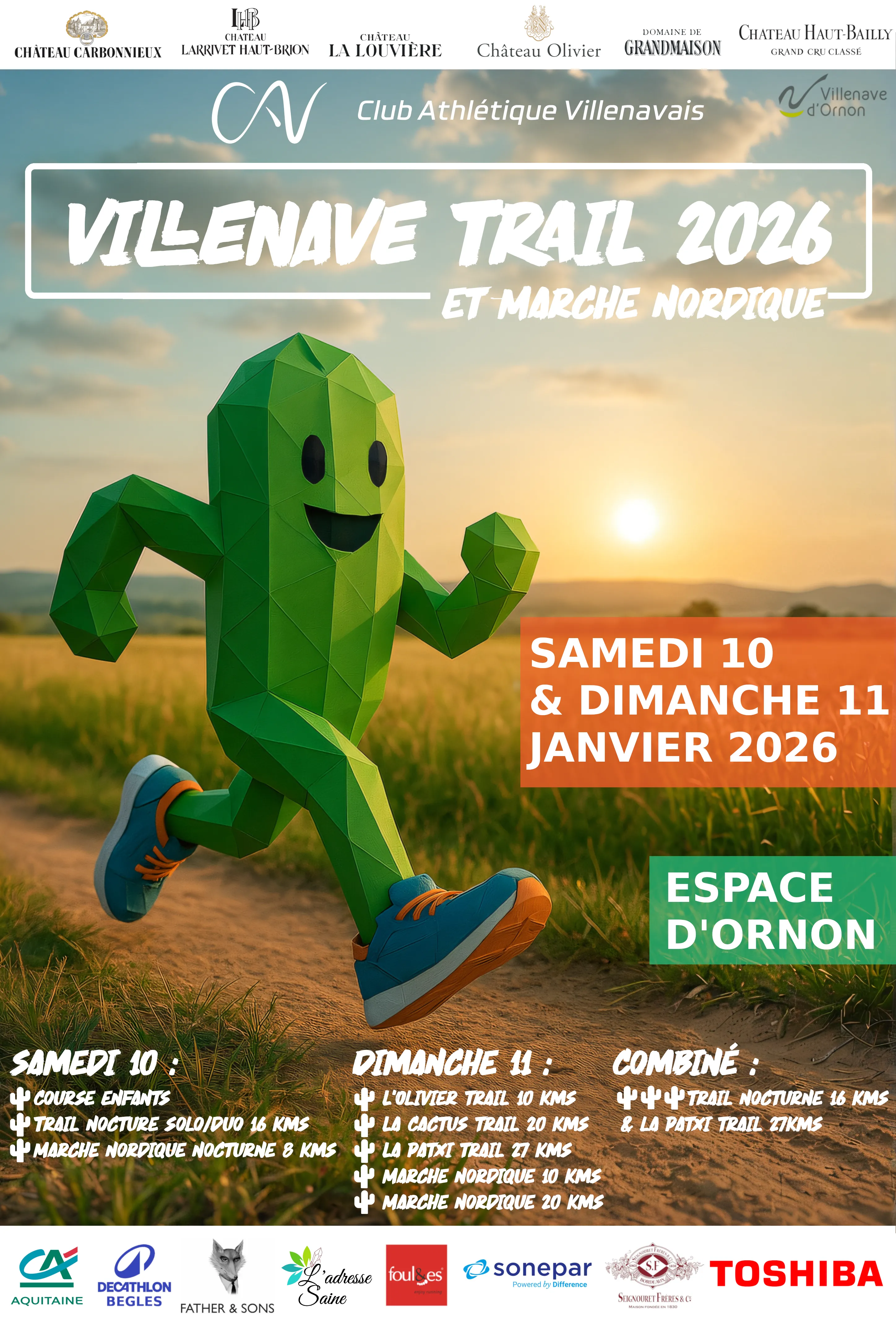 Le Patxi Villenave trail 2026 Inscription Résultats