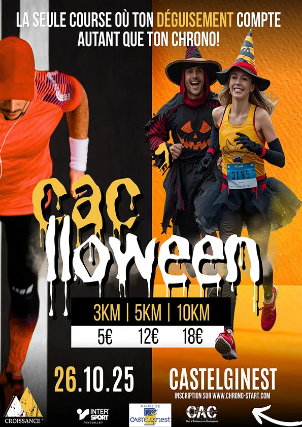 Les 10 km de Castelginest Cac’lloween 2025 Inscription Résultats