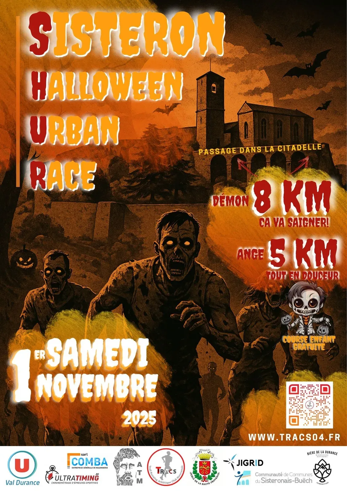 Sisteron Halloween Urban Run 2026 Inscription Résultats