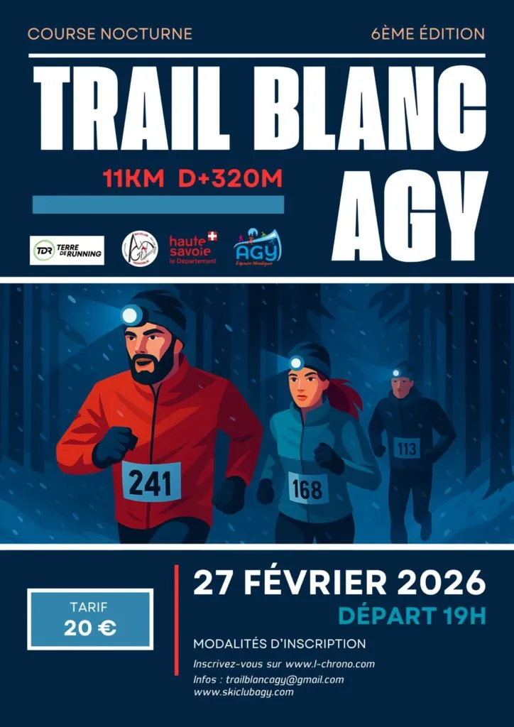 Trail blanc d’Agy 2026 Inscription Résultats