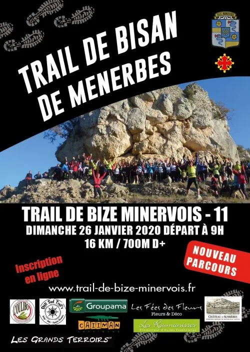 Trail de Bisan de Menerbès 2026 Inscription Résultats