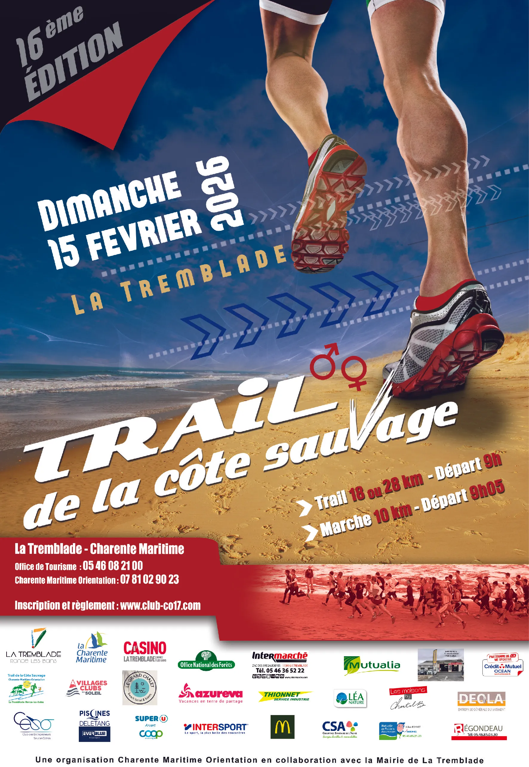 Trail de la Côte Sauvage 2026 Inscription Résultats