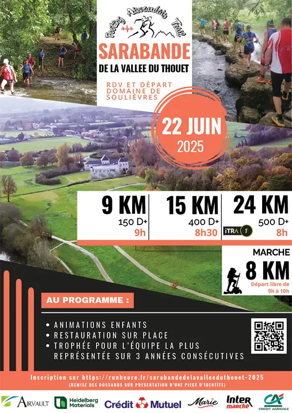 Trail de la Vallée du Thouet – Sarabande 2026 Guide Inscription Résultats