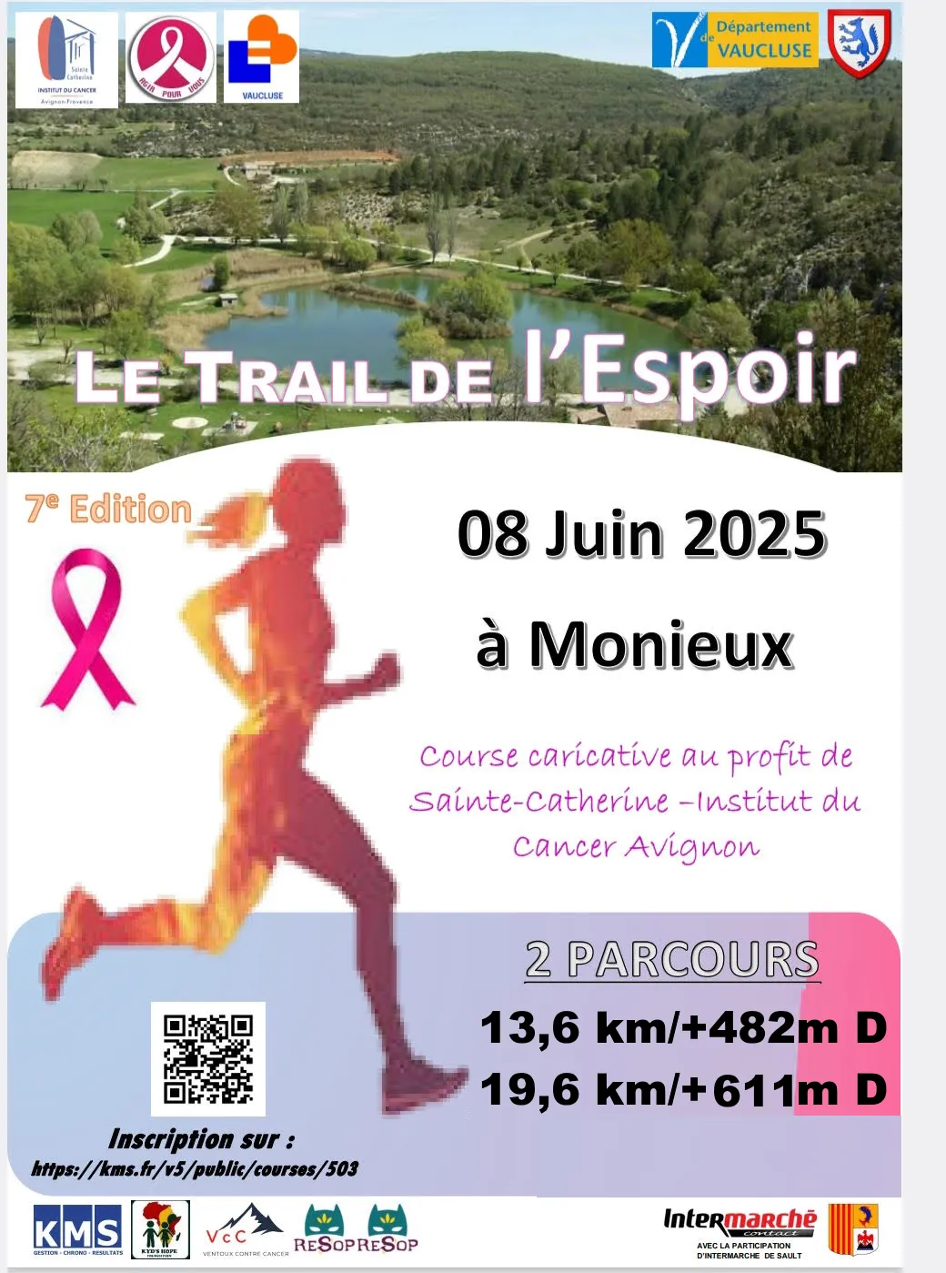 Trail de l’Espoir Monieux 2026 Inscription Résultats