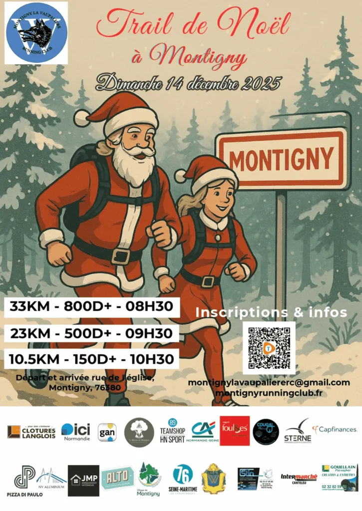 Trail de Noël de Montigny 2025 Inscription Résultats
