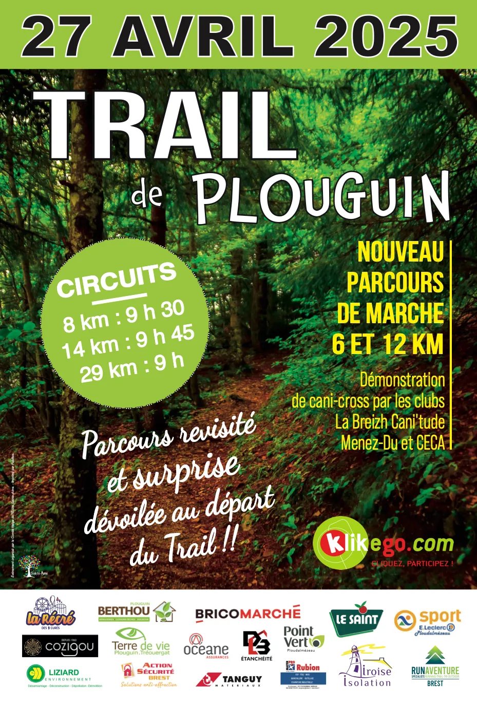 Trail de Plouguin 2026 Inscription Résultats