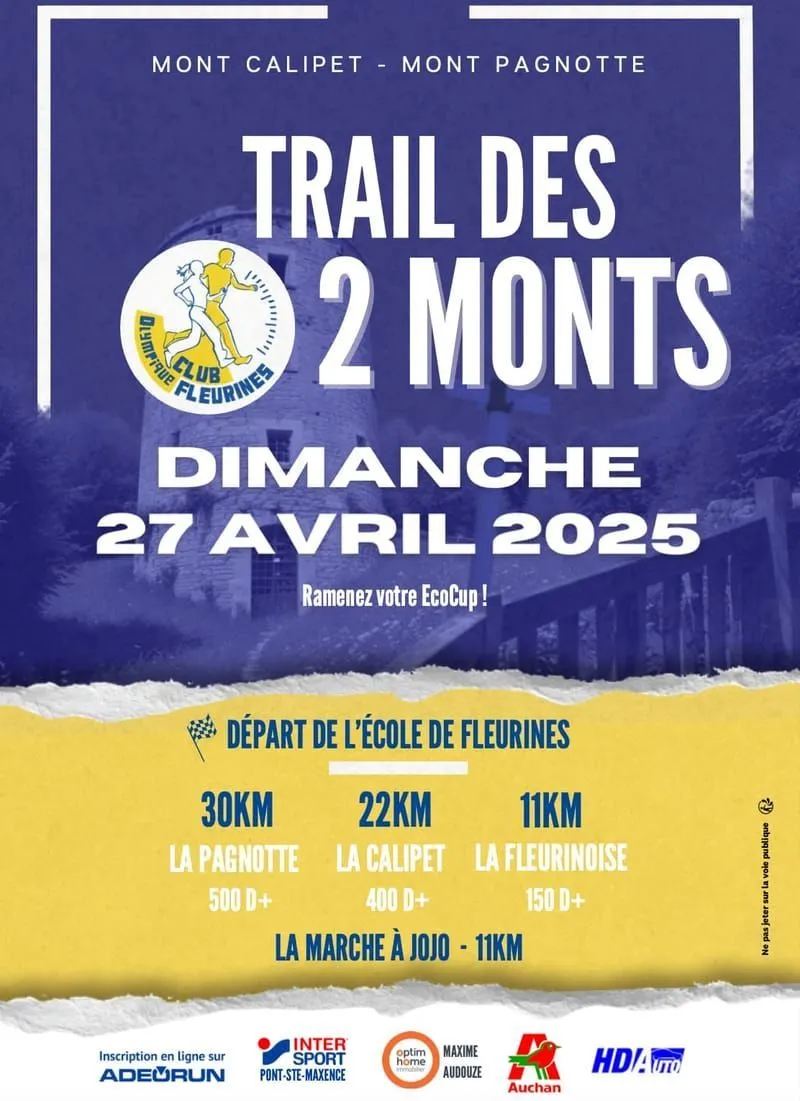 Trail des 2 Monts Fleurines 2026 Inscription Résultats