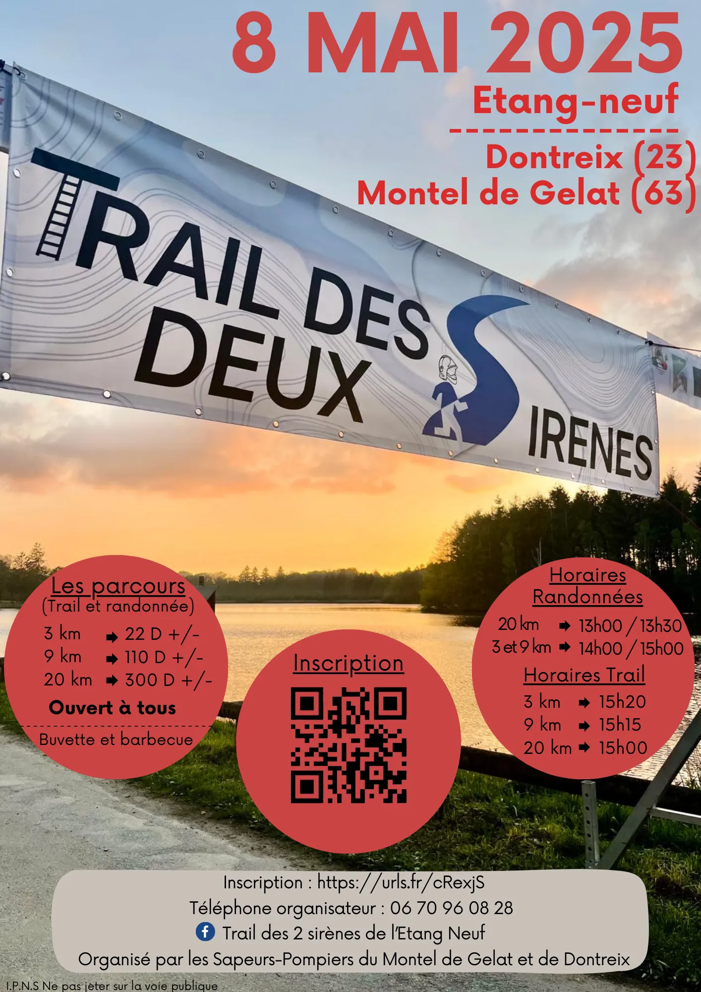Trail des 2 sirènes de l&rsquo;Etang neuf 2026 Guide Inscription Résultats