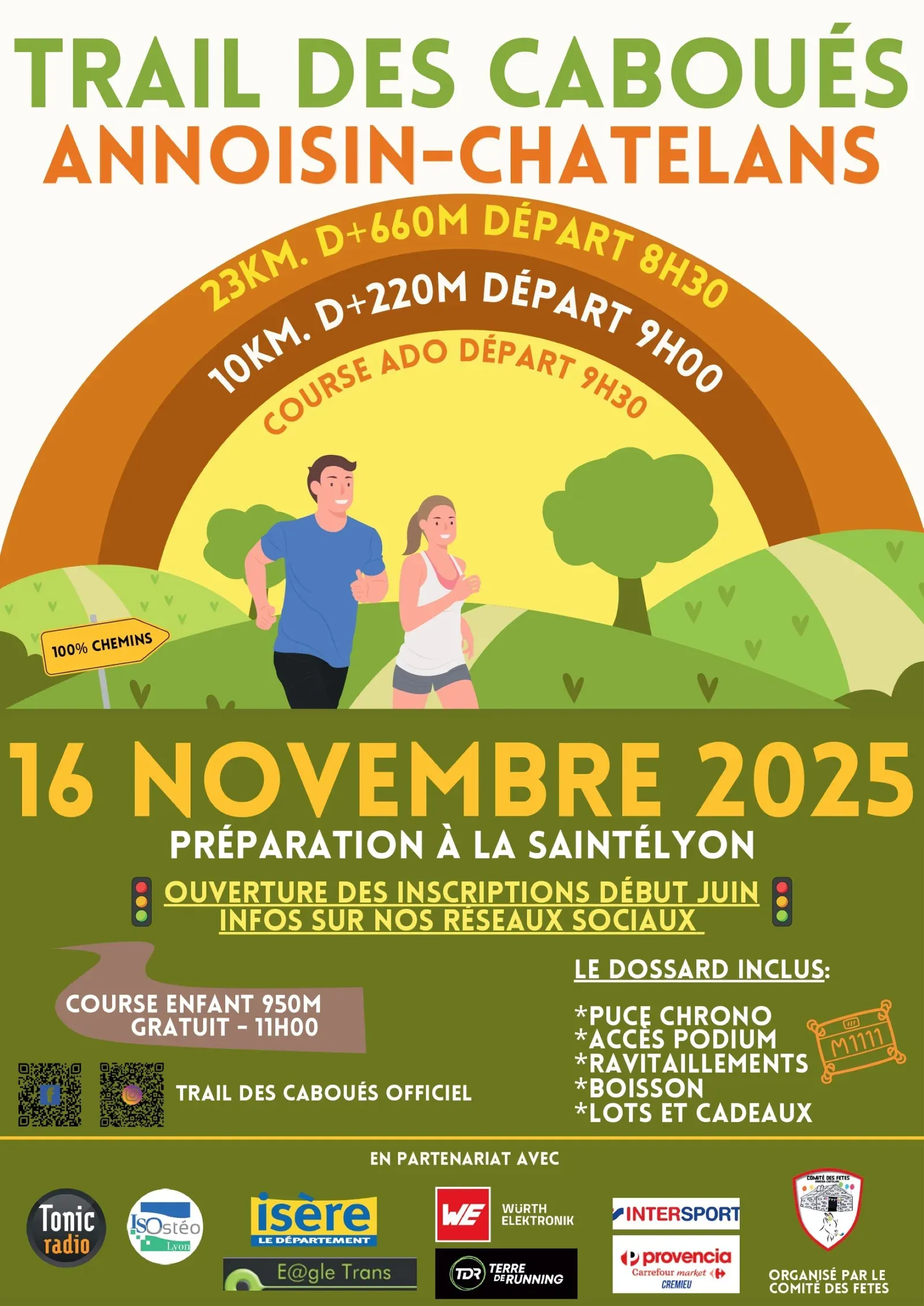 Trail des Caboués 2025 Inscription Résultats
