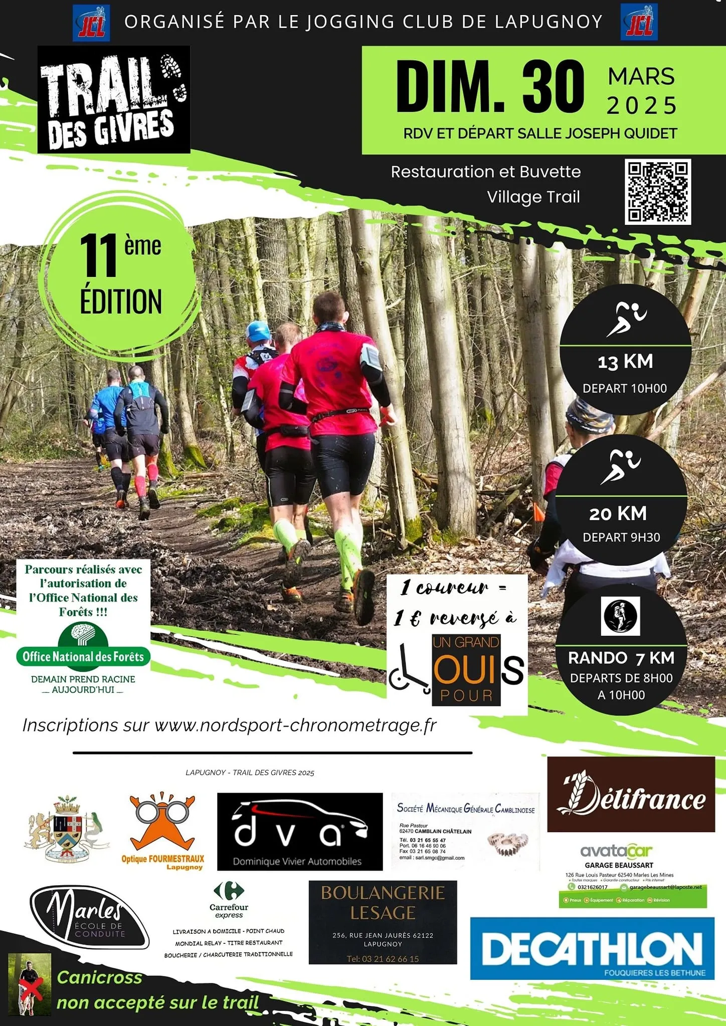 Trail des Givrés – Lapugnoy 2026 Guide Inscription Résultats