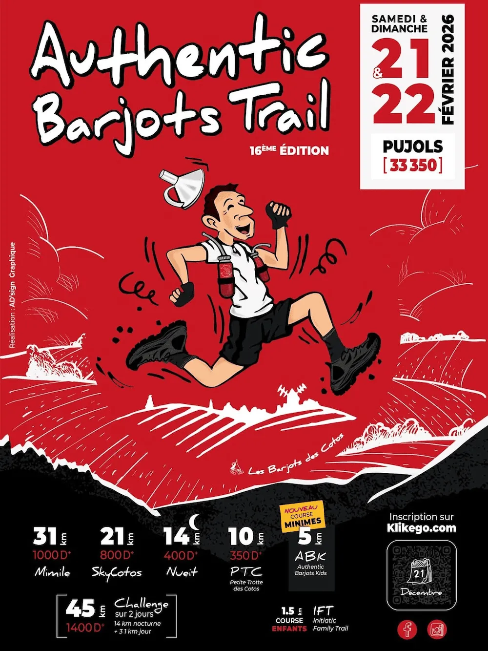 Authentic Barjots Trail 2026 Inscription Résultats