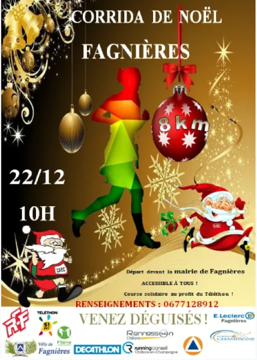 Corrida de Noël – Fagnières 2025 Inscription Résultats