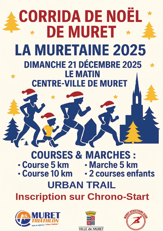Corrida de noël Muret 2025 Inscription Résultats