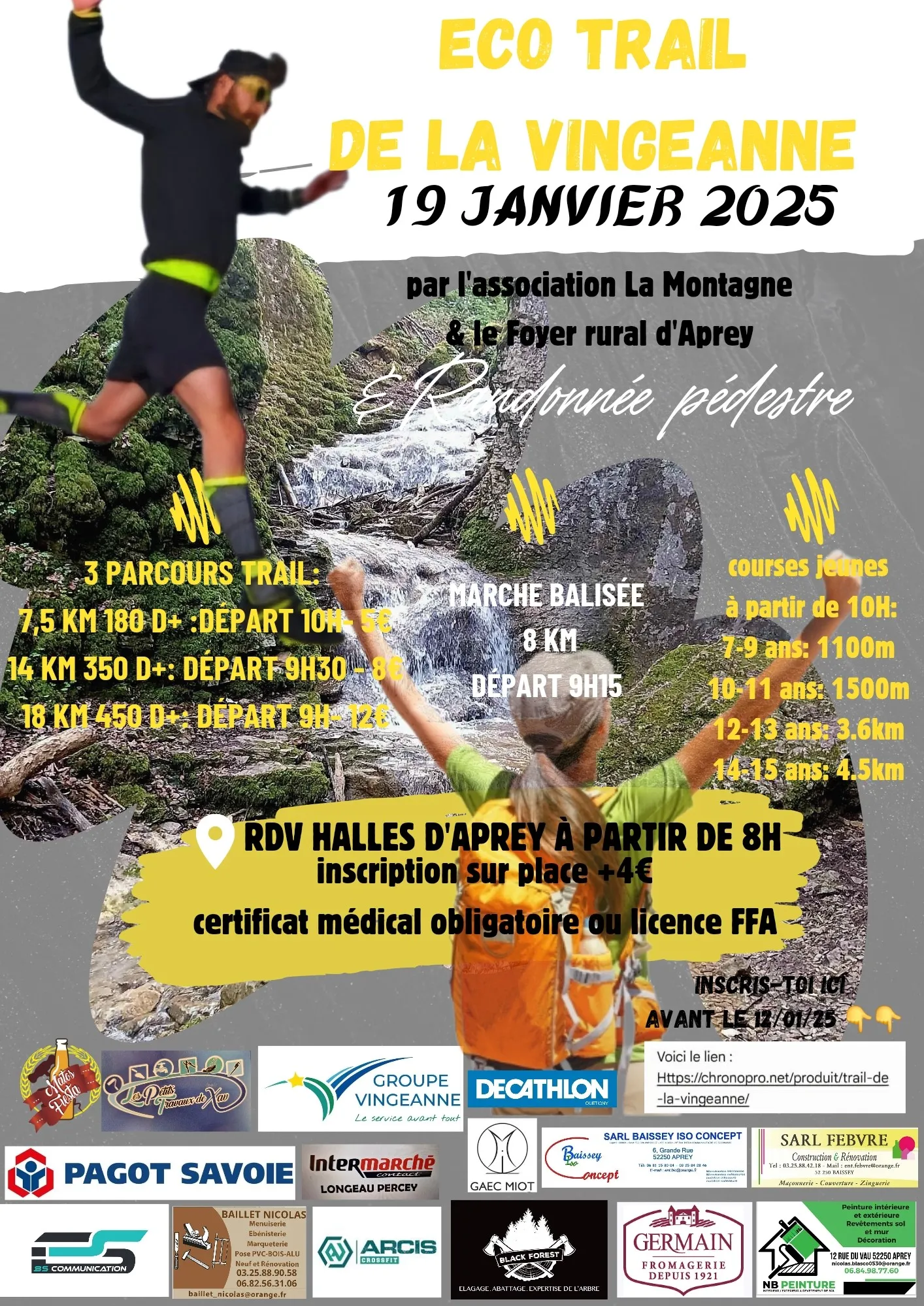 Eco trail de la Vingeanne 2026 Inscription Résultats