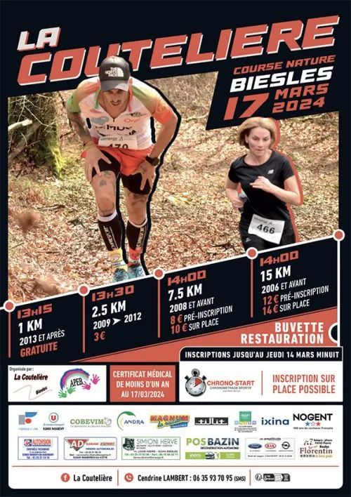 La Coutelière 2025 Inscription Résultats