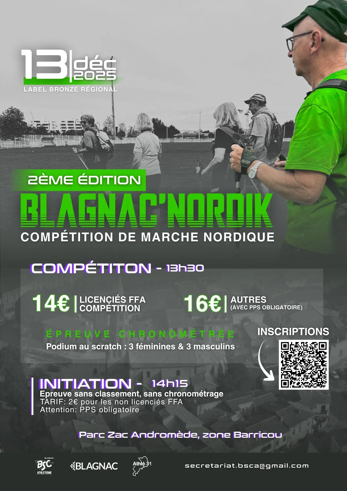 La marche nordique de Blagnac 2025 Inscription Résultats
