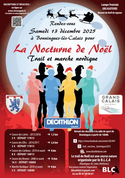 La Nocturne de Noël – Bonningues les Calais 2025 Inscription Résultats