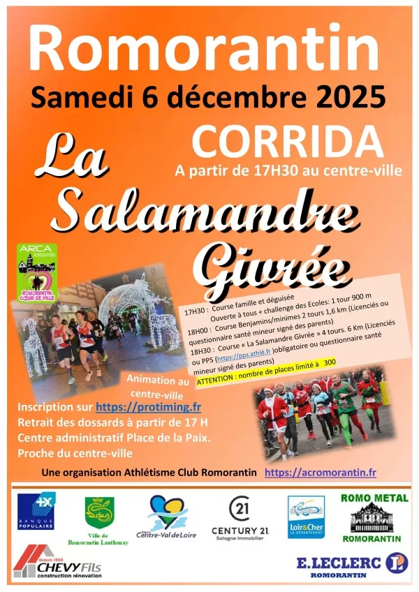 La Salamandre Givrée – Romorantin Lanthenay 2025 Inscription Résultats